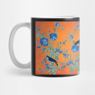 Collage Indigo and Orange Mug